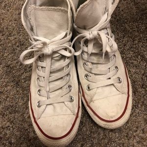 White Converse High-Tops